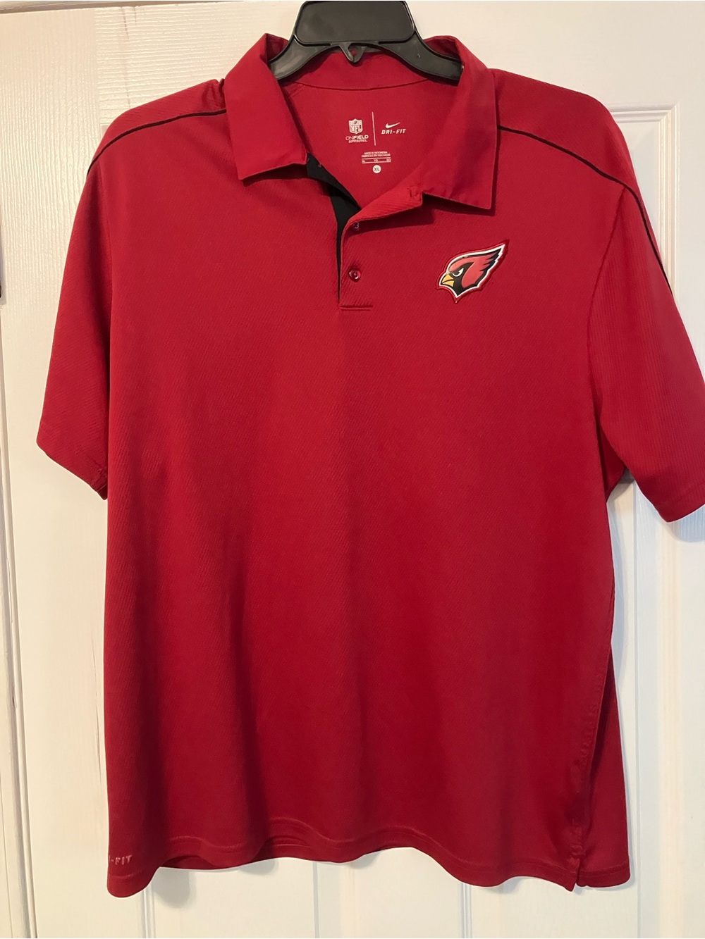 Arizona Cardinals NFL Nike Dri-Fit Red Polo Shirt On Field Apparel Men’s Size XL